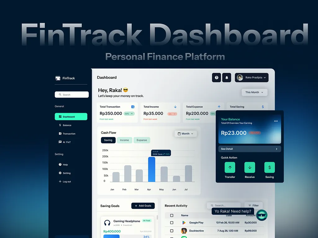 FinTrack — Personal Finance App