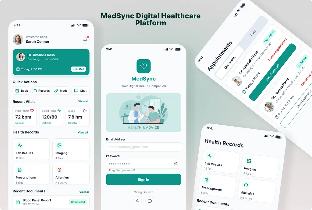 MedSync — Healthcare Patient Portal